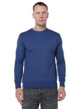 Pulover barbatesc ,Cashmere, Giovane Ricco, cu lana merinos si casmir, Albastru